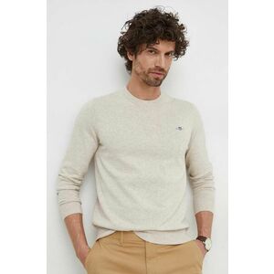 Gant pulover de bumbac culoarea negru, light imagine