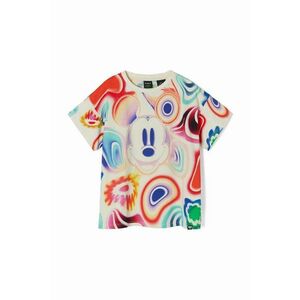 Desigual tricou de bumbac pentru copii culoarea alb imagine