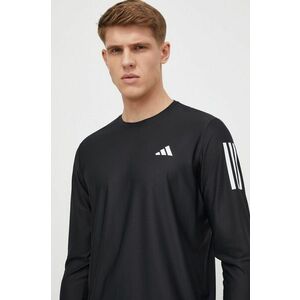 adidas Performance longsleeve pentru alergare Own the Run culoarea negru, cu imprimeu IN1486 imagine