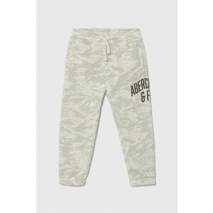 Abercrombie & Fitch pantaloni de trening pentru copii culoarea gri, modelator imagine