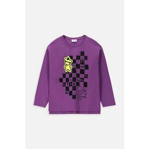 Coccodrillo longsleeve copii culoarea violet imagine