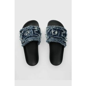 Diesel papuci Sa-Slide D Denim femei, culoarea albastru marin, Y03347-P5254-H4187 imagine