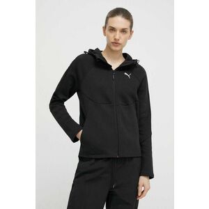 Puma hanorac de antrenament EVOSTRIPE culoarea negru, cu glugă, uni, 677878 imagine