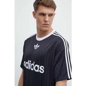 adidas Originals tricou bărbați, culoarea negru, cu imprimeu IU2341 imagine