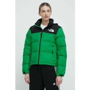 The North Face geaca de puf 1996 RETRO NUPTSE JACKET femei, culoarea verde, de iarna, NF0A3XEOPO81 imagine