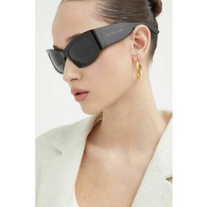 Balenciaga ochelari de soare femei, culoarea negru imagine