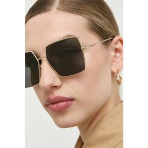 Burberry ochelari de soare femei, culoarea galben imagine