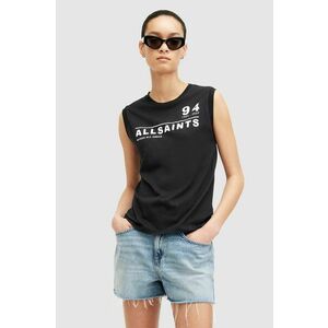 AllSaints top din bumbac ACCESS IMOGEN TANK culoarea negru, W090JA imagine