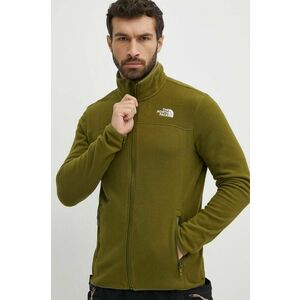 The North Face hanorac M 100 Glacier Full Zip culoarea verde, neted, NF0A855XPIB1 imagine