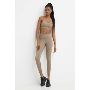 Puma jambiere de yoga Studio Ultrabare culoarea maro, uni, 524838 imagine