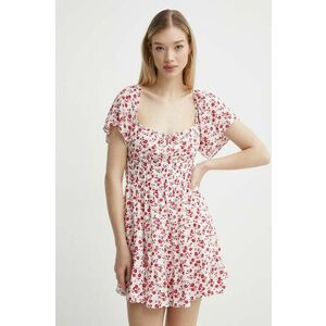 Hollister Co. rochie culoarea alb, mini, evazati imagine