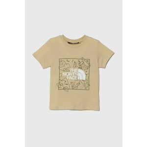 The North Face tricou de bumbac pentru copii NEW GRAPHIC TEE culoarea verde, cu imprimeu imagine