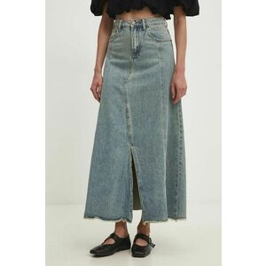 Answear Lab fustă din denim maxi, evazată imagine