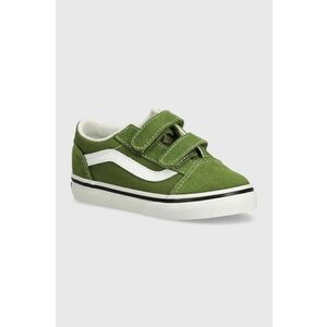 Vans adidasi de piele intoarsa pentru copii Old Skool culoarea verde, VN000CPZCIB1 imagine