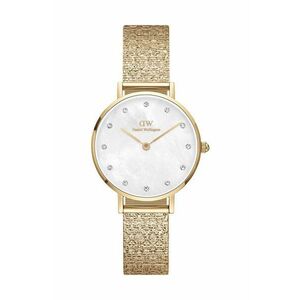 Daniel Wellington ceas Petite 28 Lumine femei, culoarea auriu imagine