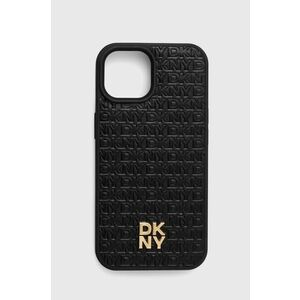 Dkny etui pentru telefon iPhone 15 / 14 / 13 6.1 culoarea negru, DKHMP15SPSHRPSK imagine