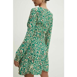 Answear Lab rochie culoarea verde, mini, evazati imagine