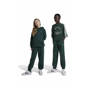 adidas Originals pantaloni de trening pentru copii SWEATPANTS culoarea verde, cu imprimeu, IY9537 imagine