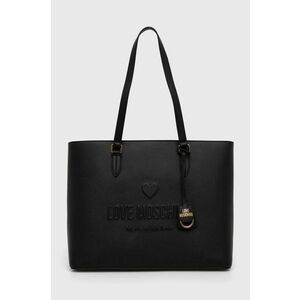 Love Moschino poseta de piele culoarea negru, JC4114PP1LL1000A imagine