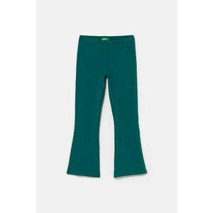 United Colors of Benetton leggins copii culoarea verde, neted, 3DKECF037 imagine