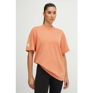 adidas by Stella McCartney tricou femei, culoarea portocaliu, IW9884 imagine