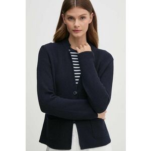 United Colors of Benetton cardigan din amestec de lana culoarea albastru marin, 1235D6934 imagine