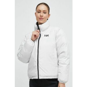 Helly Hansen geaca cu doua fete femei, culoarea negru, de iarna, oversize imagine