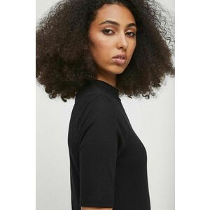 Medicine tricou femei, culoarea negru, cu turtleneck imagine