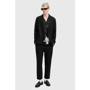 AllSaints pantaloni HELM barbati, culoarea negru, drept, M005QZ imagine