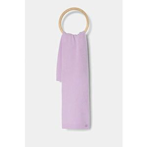 United Colors of Benetton esarfa de lana pentru copii culoarea violet, neted, 1044CU00V imagine