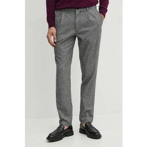 BOSS pantaloni barbati, culoarea gri, cu fason chinos, 50524396 imagine