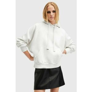 AllSaints hanorac de bumbac TALON UNDRGRND HOODY femei, culoarea alb, cu glugă, cu imprimeu, W051JB imagine