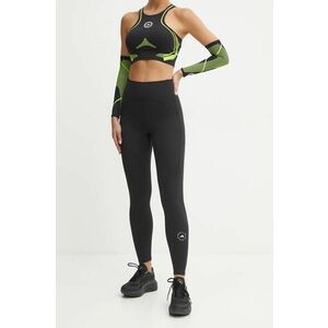 adidas by Stella McCartney leggins de antrenament TrueStrenght culoarea negru, cu imprimeu, IW6376 imagine