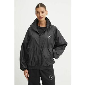 adidas by Stella McCartney windbreaker culoarea negru, de tranziție, oversize, JF8728 imagine