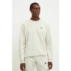 adidas bluză Essentials bărbați, culoarea bej, uni, IY9082 imagine