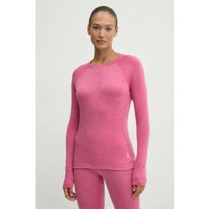 Smartwool longsleeve funcțional Classic Thermal Merino culoarea roz imagine