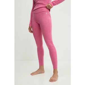 Smartwool jambiere funcționale Classic Thermal Merino culoarea roz imagine