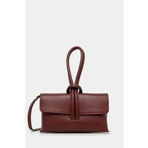 Answear Lab poseta de piele culoarea bordo imagine