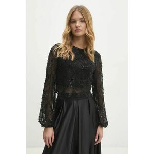 Answear Lab bluza femei, culoarea negru, cu imprimeu imagine