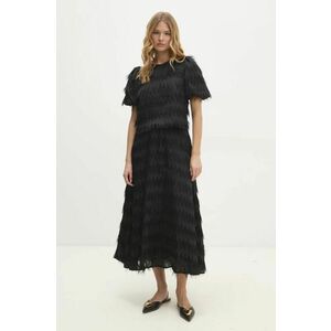 Answear Lab fusta culoarea negru, maxi, evazati imagine