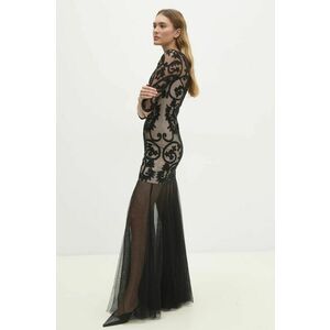 Answear Lab rochie culoarea negru, maxi, evazati imagine