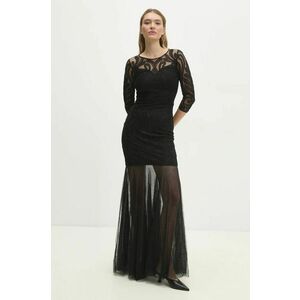 Answear Lab rochie culoarea negru, maxi, evazati imagine