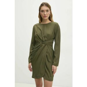 Answear Lab rochie culoarea verde, mini, evazati imagine