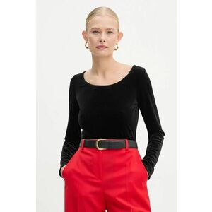 MICHAEL Michael Kors body din catifea culoarea negru, uni, MF451KUF0P imagine