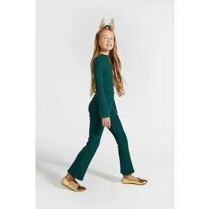 Coccodrillo leggins copii culoarea verde, uni, ELEGANT JUNIOR GIRL imagine