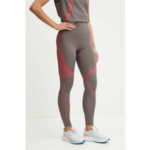 adidas by Stella McCartney leggins de antrenament TruePace culoarea gri, cu imprimeu, IW9868 imagine