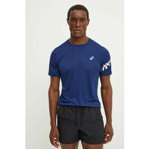 Asics tricou de alergare Icon culoarea bleumarin, cu imprimeu, 2011C734 imagine