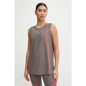 adidas by Stella McCartney top TruePace femei, culoarea gri, IW9878 imagine