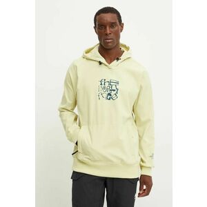 The North Face hanorac Tekno Logo Hoodie culoarea verde, cu glugă, cu imprimeu, NF0A82V61OD1 imagine