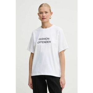 Victoria Beckham tricou din bumbac femei, culoarea alb, 1125JTS006357A imagine